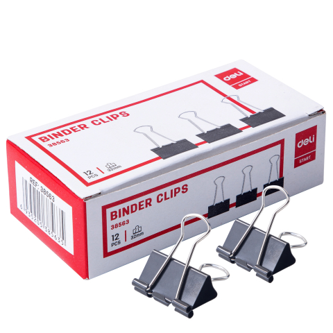 Articole pentru birou - Clips hartie 32mm 12 buc/cut. carton deli