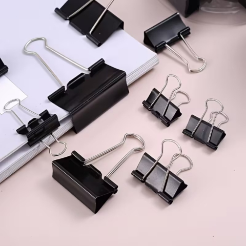 Clipsuri metalice 8232, 32mm, negre, cutie 12 buc [1]