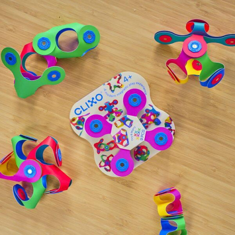 Clixo  joc magnetic de construit - Tiny & Mighty (9 piese) [3]