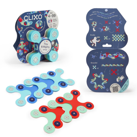 Jucării și Jocuri pentru copii - ClixoÂ® joc magnetic de construit - Tiny & Mighty - Ocean (9 piese)