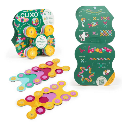 Jucării și Jocuri pentru copii - ClixoÂ® joc magnetic de construit - Tiny & Mighty - Pasari tropicale (9 piese)