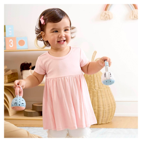 Clopotei zornatori pentru bebelusi, set 3 buc, Guidecraft, copii varsta 0-2 ani [2]