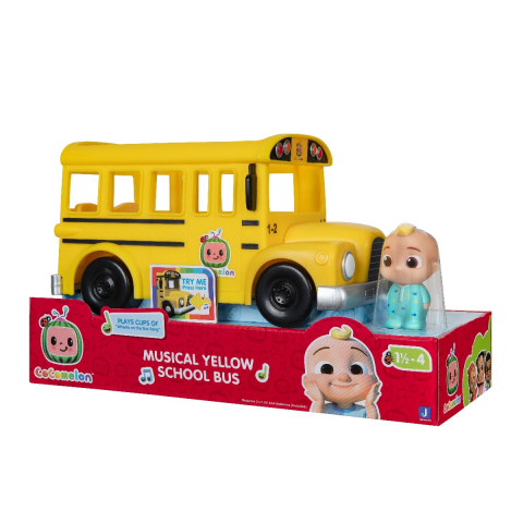 Jucării și Jocuri pentru copii - CoComelon - Autobuz scolar cu cantec si figurina JJ varsta 3-5 ani ,5-7 ani ,7-9 ani ,, Unisex