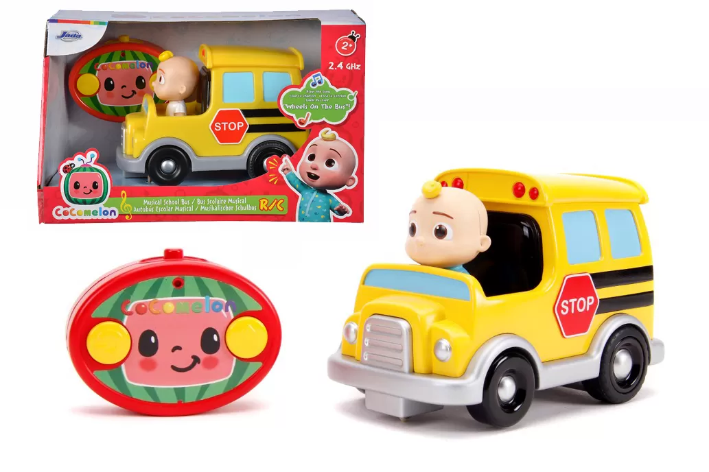 Jucării și Jocuri pentru copii - Cocomelon autobuz scolar rc scara 1:24