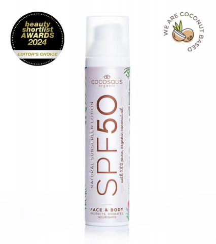 Ingrijire personala & Cosmetice - Cocosolis SPF 50 – Lotiune naturala pentru protectie solara fata si corp, 100 ml