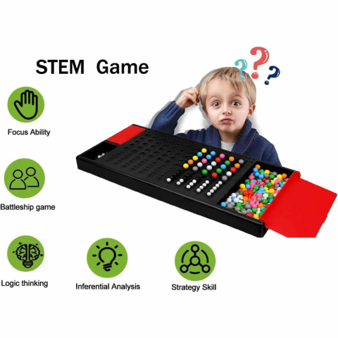 Joc Codebreaker ghiceste codul colorat, 138 pioni, tabla 35 x 16 cm, joc logica [3]