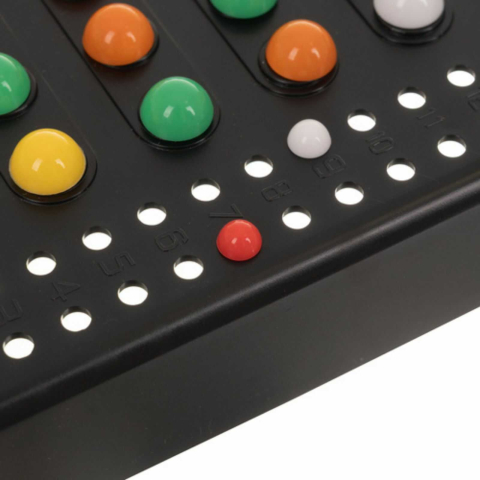 Joc Codebreaker ghiceste codul colorat, 138 pioni, tabla 35 x 16 cm, joc logica [10]