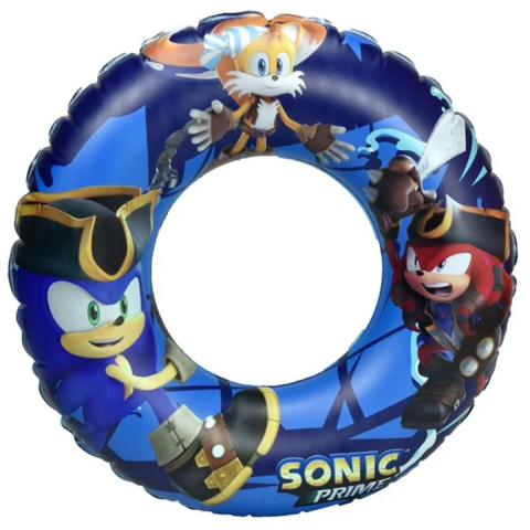 Jucării și Jocuri pentru copii - Colac gonflabil pentru copii, din vinil rezistent, model Sonic, Albastru