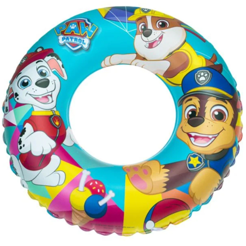 Jucării și Jocuri pentru copii - Colac gonflabil pentru copii, Model Patrula Catelusilor, Paw Patrol, 3-6 Ani