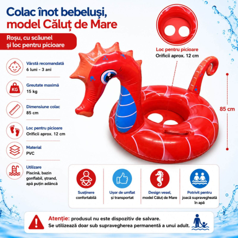 Colac inot bebelusi, Calut de Mare, cu chilotel si sezut, 6 luni-3 ani [1]