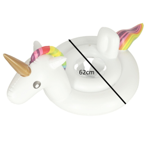 Colac pentru Copii, Unicorn gonflabil cu Suport pentru Picioare, 62 cm [3]