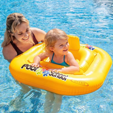 Colac scaun bebe, forma stabila cu chilotel, Dimensiuni 79 x 79cm, Deluxe Galben [2]
