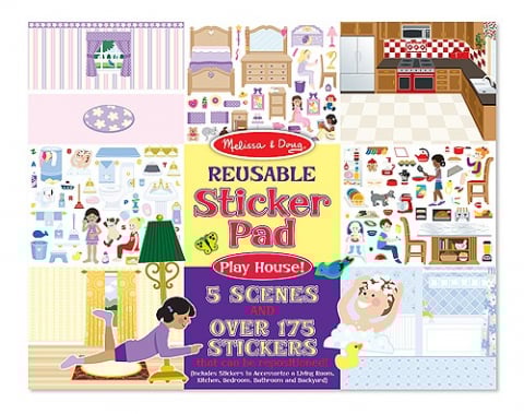 Art & Craft si Artizanat - Colectia de abtibilduri reutilizabile Casa mea Melissa and Doug