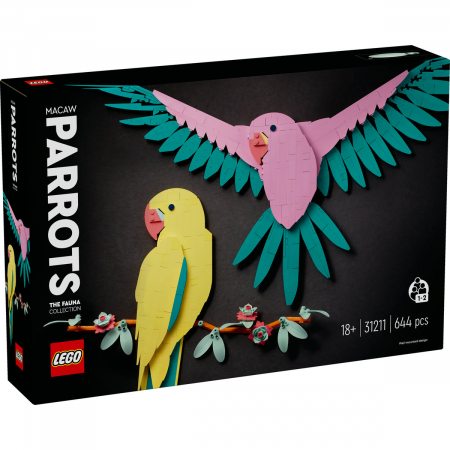 LEGO® - Colectia de fauna - Papagali Ara, varsta de la 14 ani la +15 ani