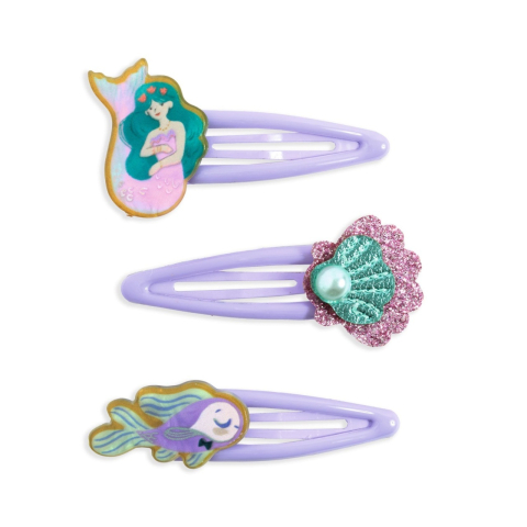 Îmbrăcăminte și accesorii - Colectia Plume - 3 agrafe de par Lorelei, Djeco Fata, varsta 3 - 6 ani, 6 - 9 ani