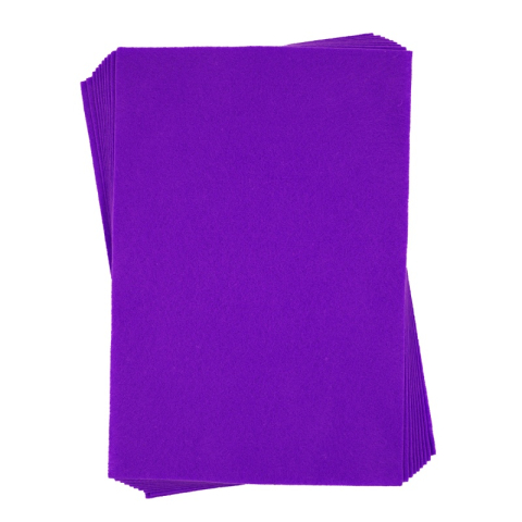 Art & Craft si Artizanat - Coli fetru A4, 1mm, violet, set 10 coli, Colorarte