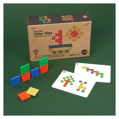 Color Tiles, set educativ cu carduri de activitati, copii varsta 5+ ani [1]