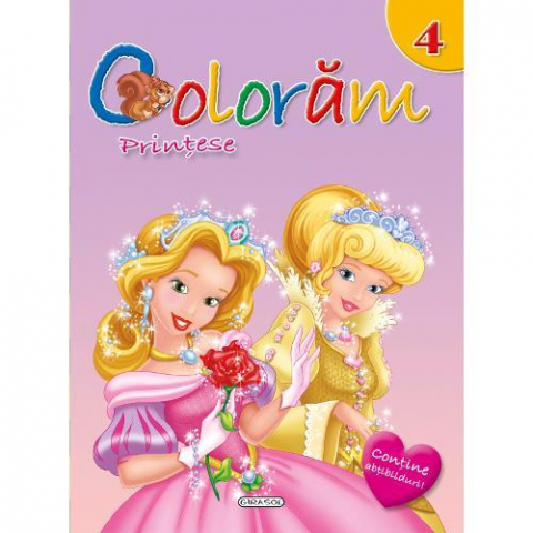Cărți Educative, Activități - Coloram 4 - Printese