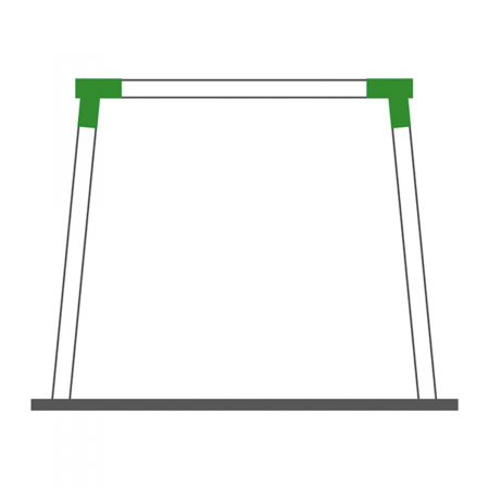 Coltar Universal forma patrata, unghi oblic Verde [2]
