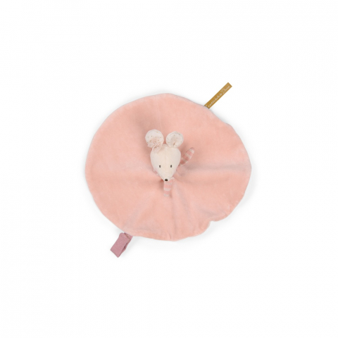 Comforter jucarie bebe senzoriala Soricica, Moulin Roty, varsta 0 - 1 ani, Baiat, Fata [1]