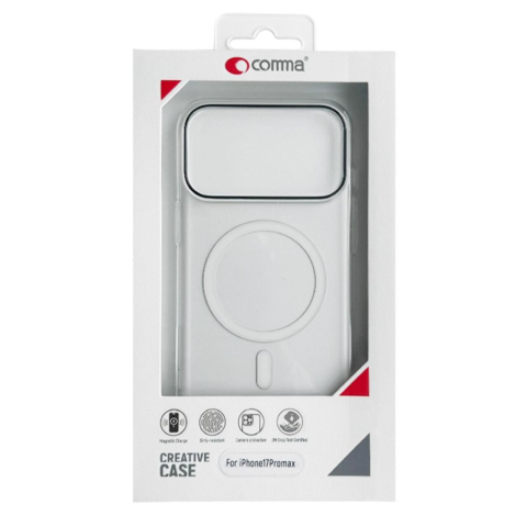 Laptop, Tablete & Telefoane - Comma Husa Hard Jacket Magnetic iPhone 17 Pro Max Transparent