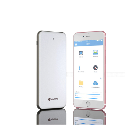 Comma Slimbox Wireless Memorie Externa 32 GB si Acumulator 5000 mAh Alb [1]