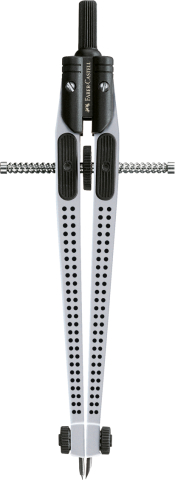 Compas quick-set grip argintiu faber-castell [1]