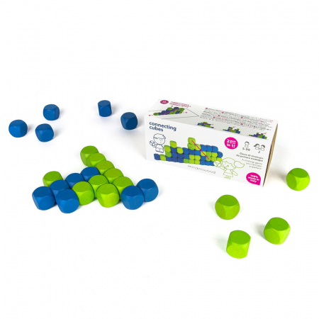 Jucării și Jocuri pentru copii - Connecting Cubes, joc de strategie din lemn, Milaniwood, 5+ ani