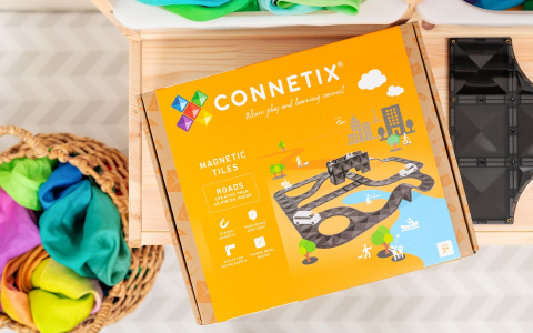 Connetix tiles - Drumuri, Rampe și Intersecții, 48 Piese Magnetice pentru Construcții Creative [9]