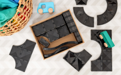 Connetix tiles - Drumuri, Rampe și Intersecții, 48 Piese Magnetice pentru Construcții Creative [10]