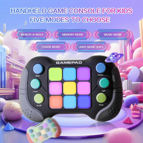 Pop It Electronic copii, consola interactiva cu lumini RGB, 600 nivele [1]