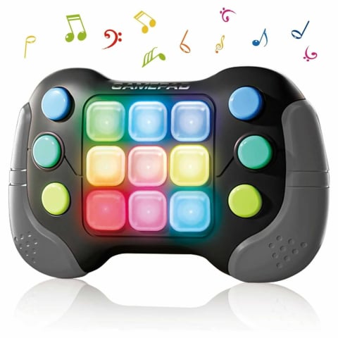 Jucarii de Indemanare, Sortare, Motricitate - Pop It Electronic copii, consola interactiva cu lumini RGB, 600 nivele