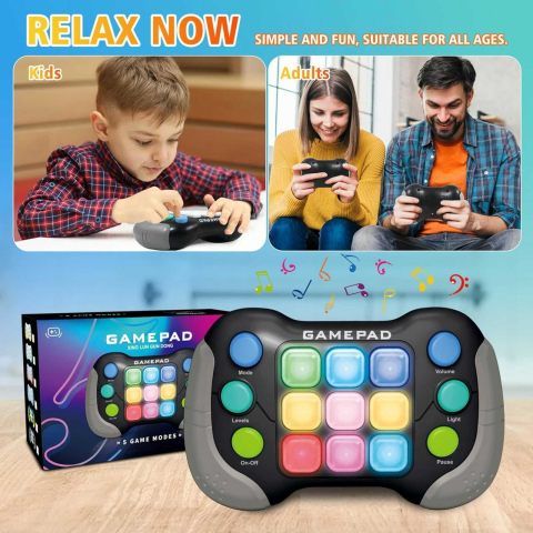 Pop It Electronic copii, consola interactiva cu lumini RGB, 600 nivele [2]