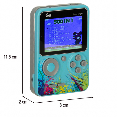 Consola Retro 500 Jocuri Clasice – Portabila, Multiplayer [5]