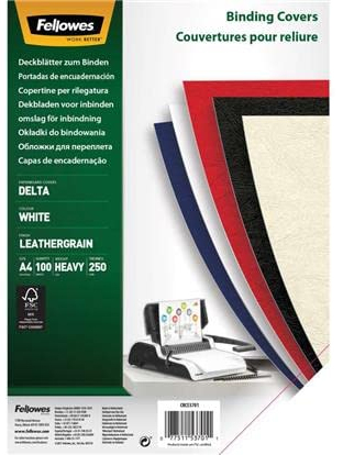 Birotică și Papetărie - Coperti carton a4 alb 100/top fellowes
