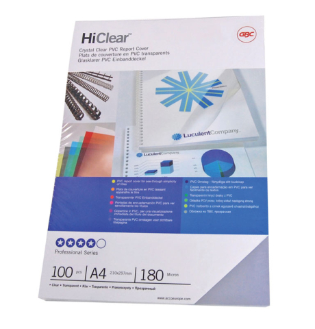 Birotică și Papetărie - Coperti plastic a4 150 microni transparente 100/top gbc