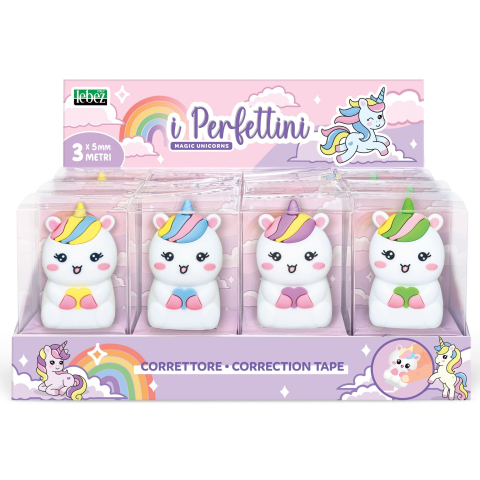 Jucării și Jocuri pentru copii - Corector cu banda Magic Unicorns, 4 modele  varsta 3 ani+,6 ani+,8 ani+