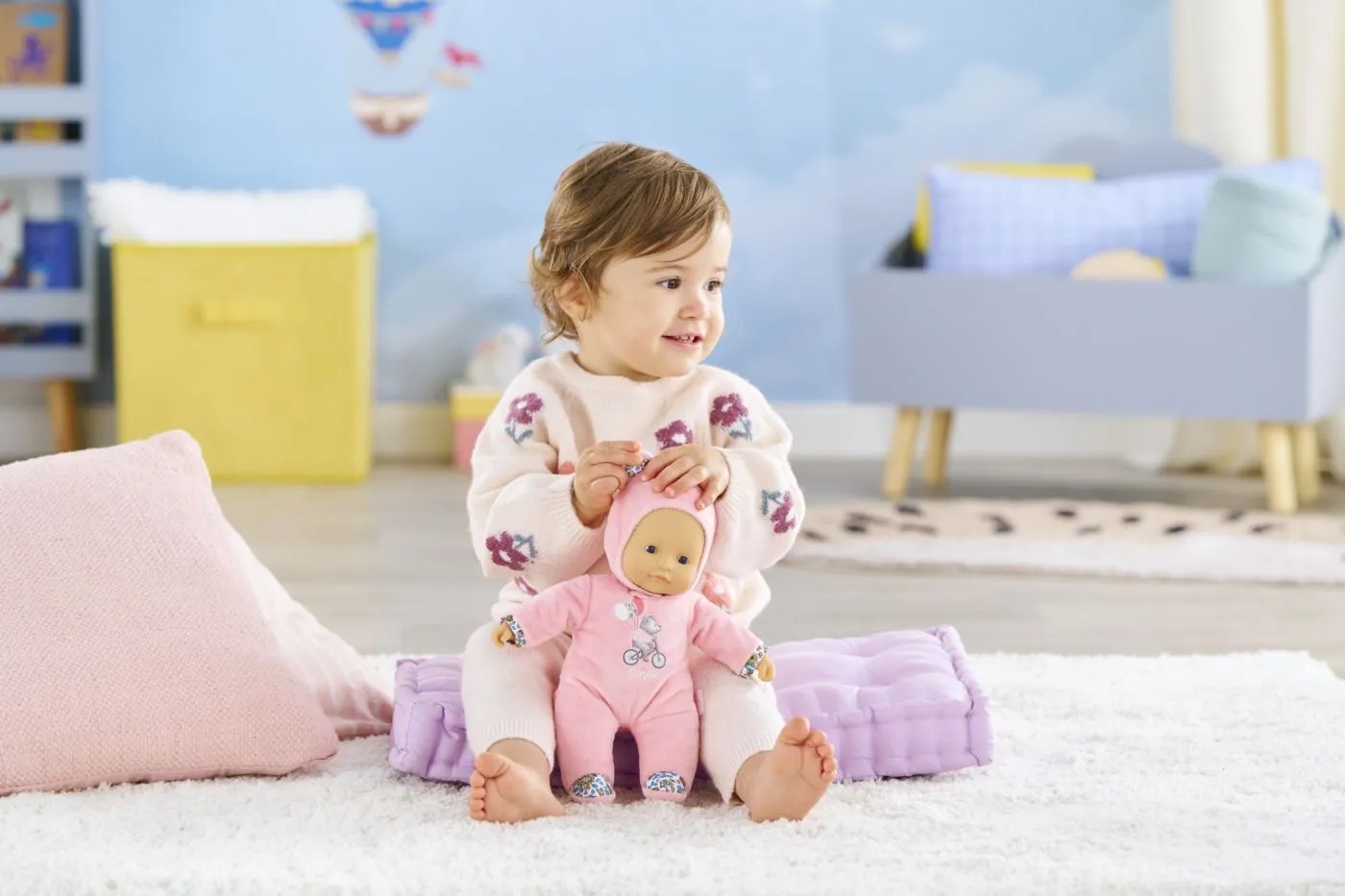 Corolle mdc bebelus sweet heart ursulet roz 30cm, copii varsta 9 luni pana la 3 ani [3]