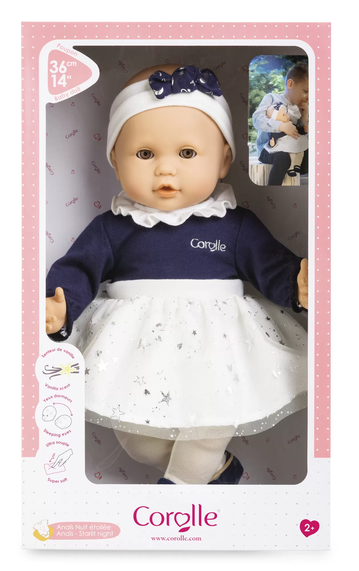 Jucării și Jocuri pentru copii - Corolle mgp bebelus anais starlit night 36cm