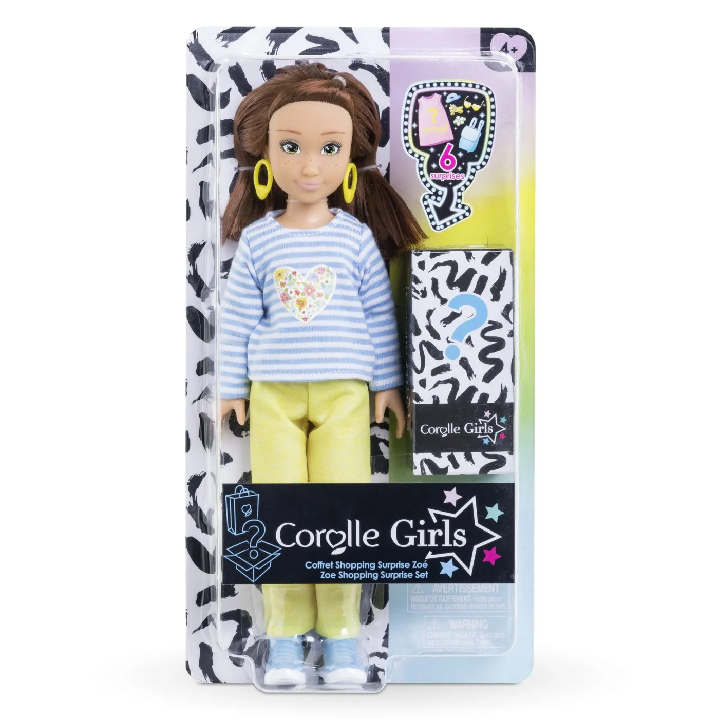 Jucării și Jocuri pentru copii - Corolle set cumparaturi surpriza papusa zoe 28cm, copii varsta 4 ani pana la 8 ani