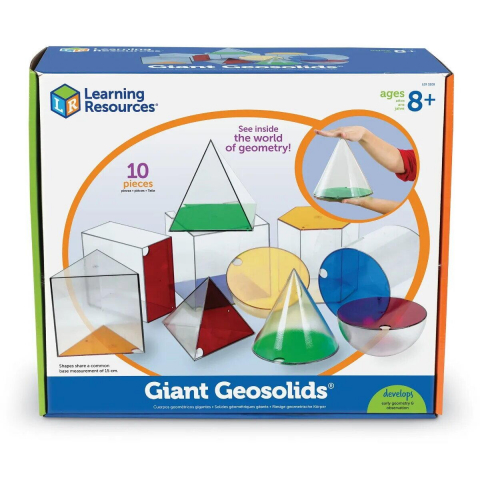 Jucării și Jocuri pentru copii - Corpuri geometrice gigant (10 piese)
