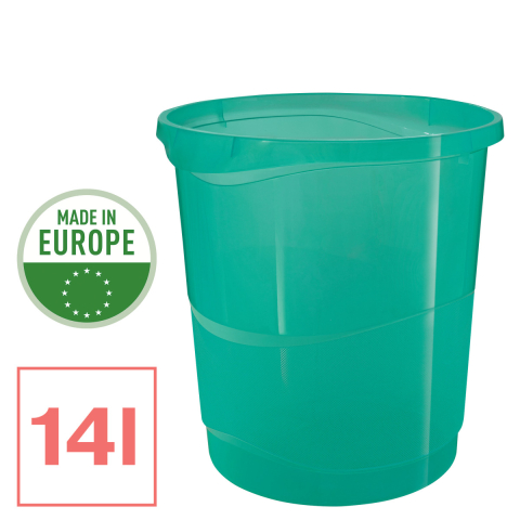 Cos birou 14l verde reciclabil colour'breeze esselte [1]
