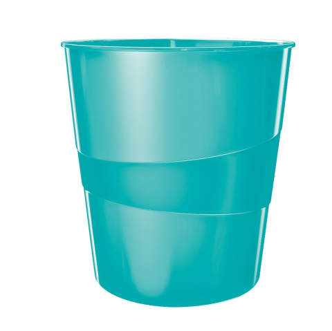 Articole pentru birou - Cos birou 15l turcoaz metalizat wow leitz