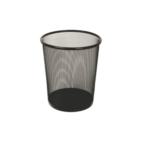 Birotică și Papetărie - Cos de gunoi CNX 5003, pentru hartie, 12 litri, 24x27cm, plasa metalica, negru