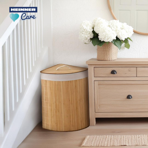 Cos de rufe din bambus  pentru colt, 35x35x60 cm, 55 l [8]