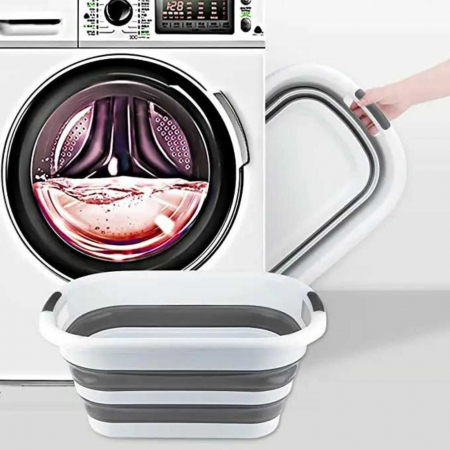 Cos de rufe pliabil, lighean cu manere, 26 L - Micostore.ro [5]