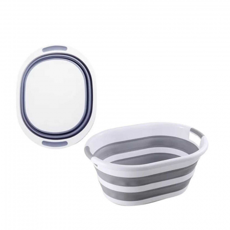 Cos de rufe pliabil, lighean cu manere, 26 L - Micostore.ro [2]