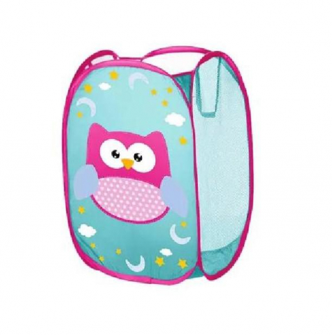 Camera copilului - Cos depozitare blue owl 48x32x30 cm