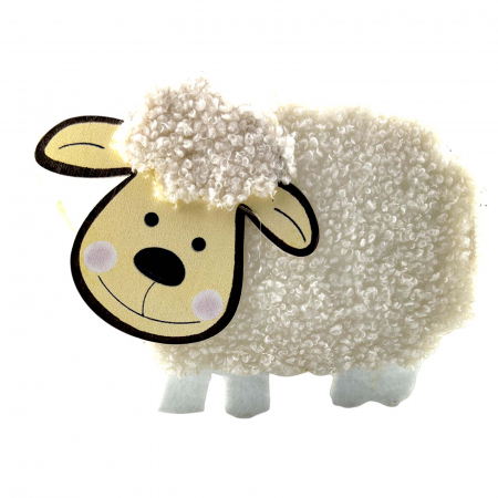 Cos din pasla handmade, figurina Oaie handmade, decor, Paste [1]