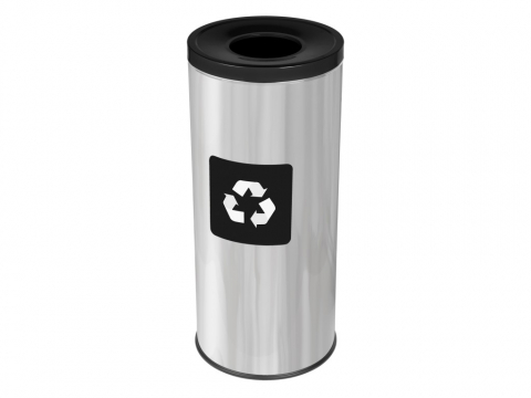 Cutii depozitare și organizatoare - Coș inox colectare selectivă Eko Prestige 45 L